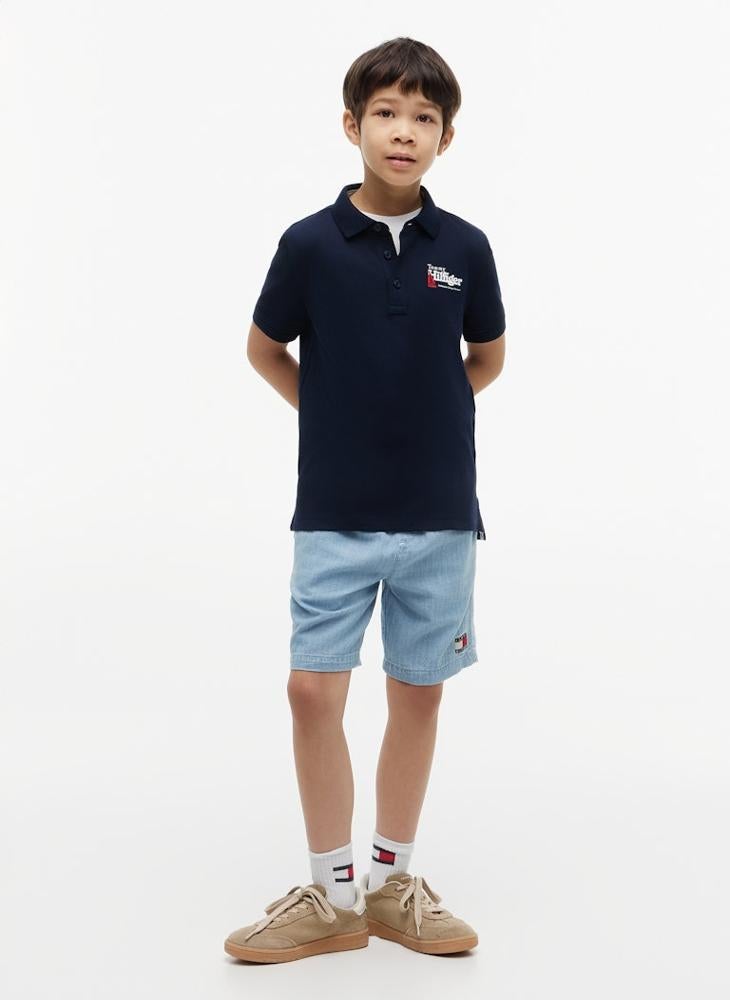 TOMMY HILFIGER Regular Fit Graphic Embroidery Polo Shirt - Image 4