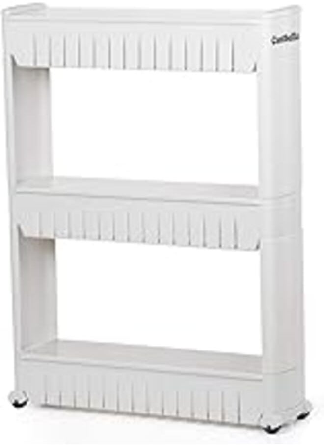ORS Organizer for kitchen 3 tier kitchen rack shelf for kitchen and bathroom 3 layers racks plastic white 