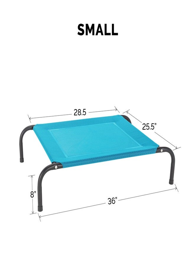 FurHaven Elevated Pet Cots - Cooling & Breathable Nylon Mesh Hammock for Small Dogs & Cats/Easy-to-Assemble / / Durable and Reinforced/Perfect for Rest & Relaxation Outdoors - Capri Blue, Small - Image 3
