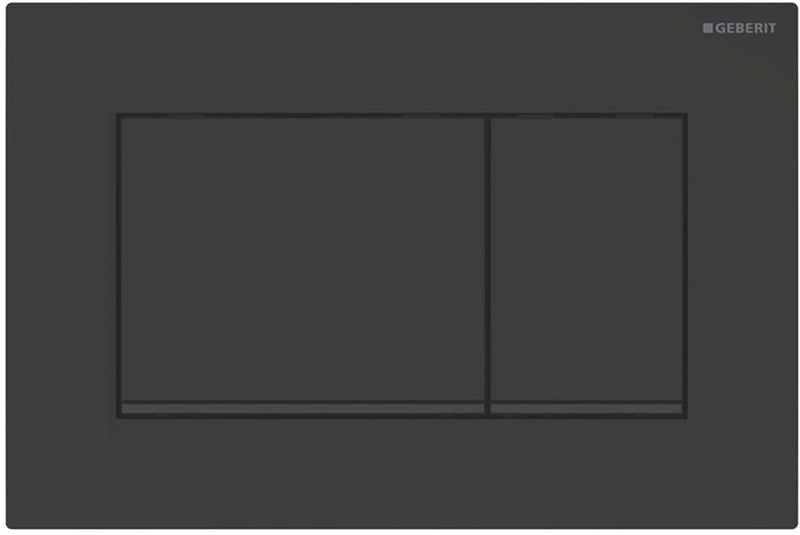Geberit G115883161 Sigma 30 Dual Flush 1.6/0.8 GPF Actuator Plate Matte Black/Polished Black - Image 1
