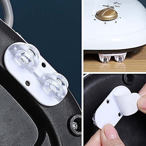 DYRROTH DYRROTH 4 pcs Self Adhesive Wheels Casters Universal Furniture Wheel Castor Roller for Furniture Storage Box Baby Toys Car Cloth Bin Container Moving Carton White 4 - Image 5