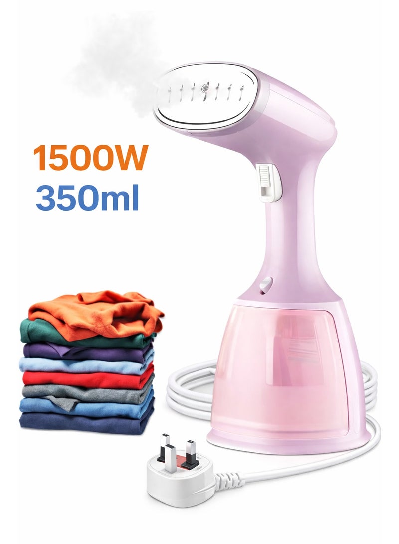 XVersion Steamer Iron 1500W Portable Handheld Garment Steamer – 350ml Large Water Tank, Fast Heat, 1.8m Power Cord, Type G (GCC Standard) Plug - Image 1