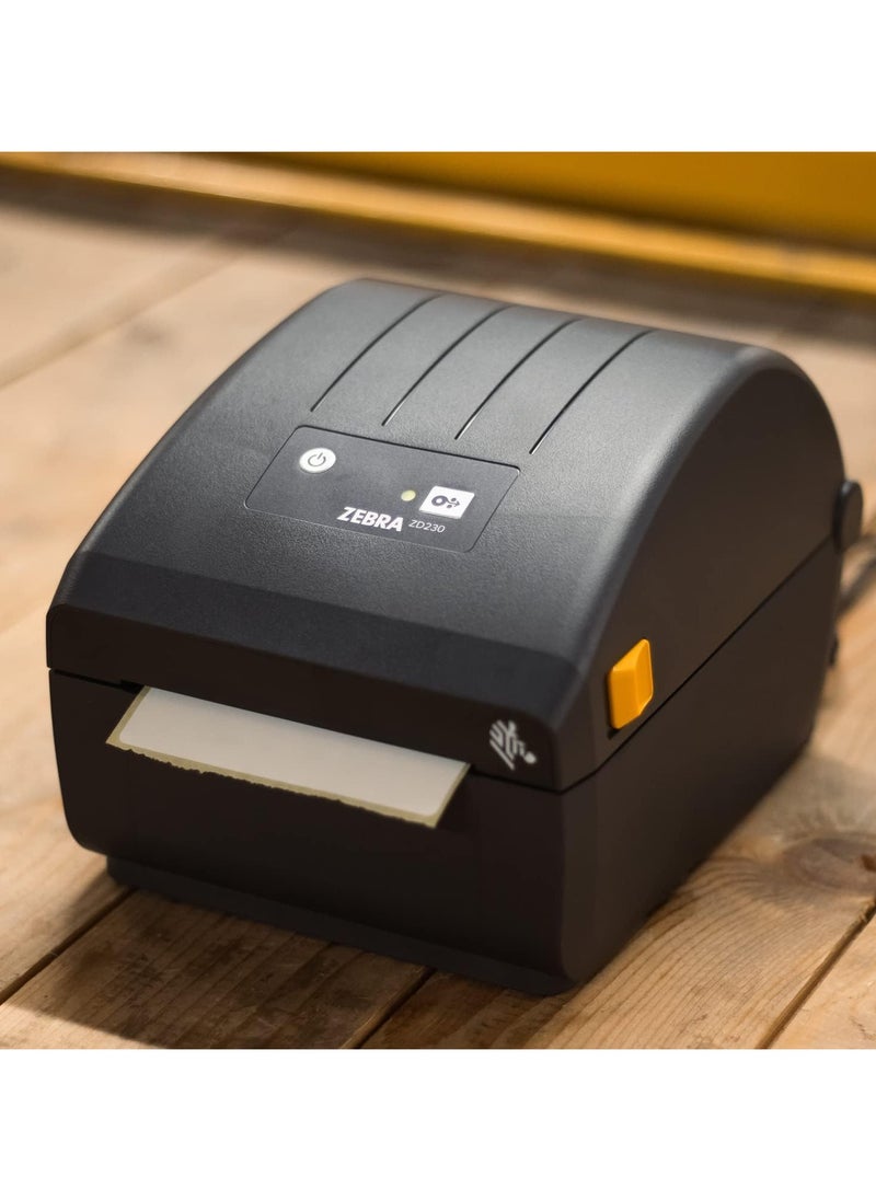 ZEBRA ZD230-4 Inch Desktop Printer - USB and Ethernet Connectivity  - Image 2