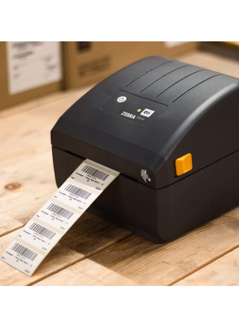 ZEBRA ZD230-4 Inch Desktop Printer - USB and Ethernet Connectivity  - Image 3
