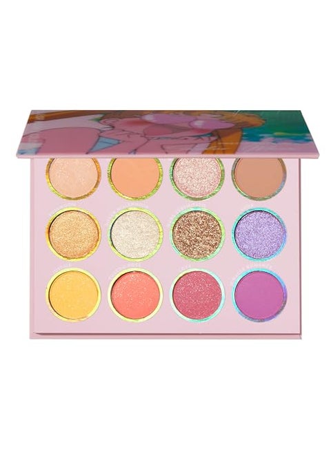 Colourpop x Sailor Moon Pretty Guardian Eyeshadow Palette - Pastel Makeup Palette with Metallic & Matte Finishes - Buildable, Blendable & High-Pigment Formula (0.5 oz)