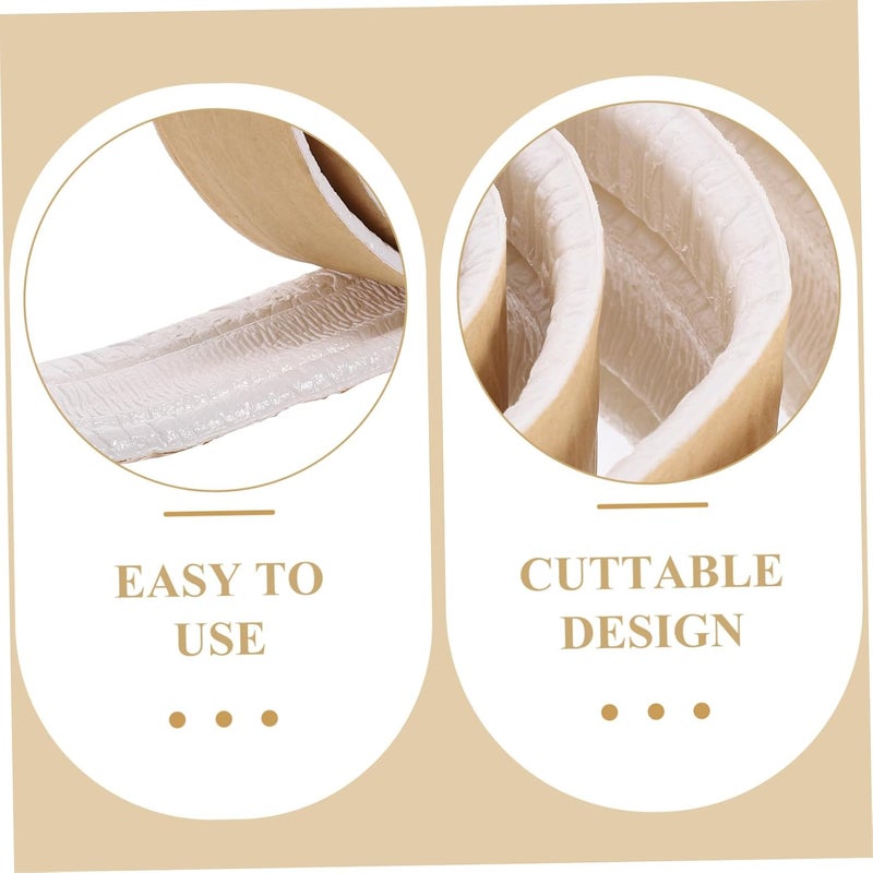 DOITOOL 1Roll Self Adhesive Skirting Board Trim Flexible Wall Decals for Corner Decoration Durable Baseboard Sticker Easy to Install for Home Use - Image 3