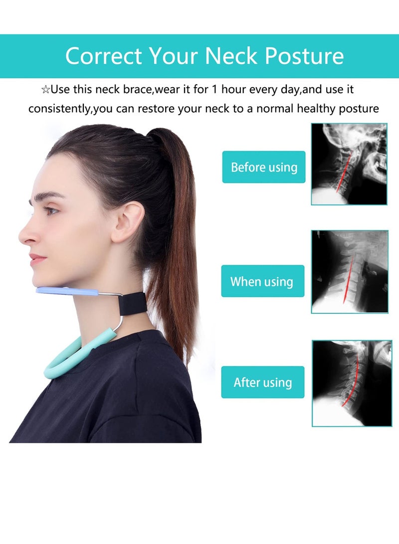 SYOSI Neck Hump Corrector, Cervical Collar, Neck Brace for Neck Pain and Support, Neck alignment, Relieves Pressure in Spine, Improving Forward Head Posture - Image 3