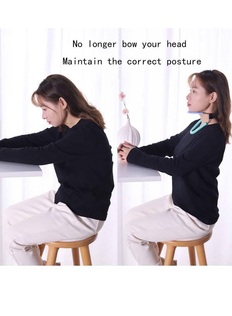 SYOSI Neck Hump Corrector, Cervical Collar, Neck Brace for Neck Pain and Support, Neck alignment, Relieves Pressure in Spine, Improving Forward Head Posture - Image 2