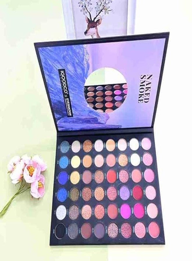 PEACORA 48 Multi-Color Eyeshadow Palette, Highly Pigmented and Long Wearing Eye Shadow Palette with Matte, Shimmer & Glitter Shades, Easy to Blend for Eye Makeup, 57.6 g - Image 4