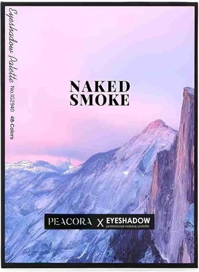 PEACORA 48 Multi-Color Eyeshadow Palette, Highly Pigmented and Long Wearing Eye Shadow Palette with Matte, Shimmer & Glitter Shades, Easy to Blend for Eye Makeup, 57.6 g - Image 2