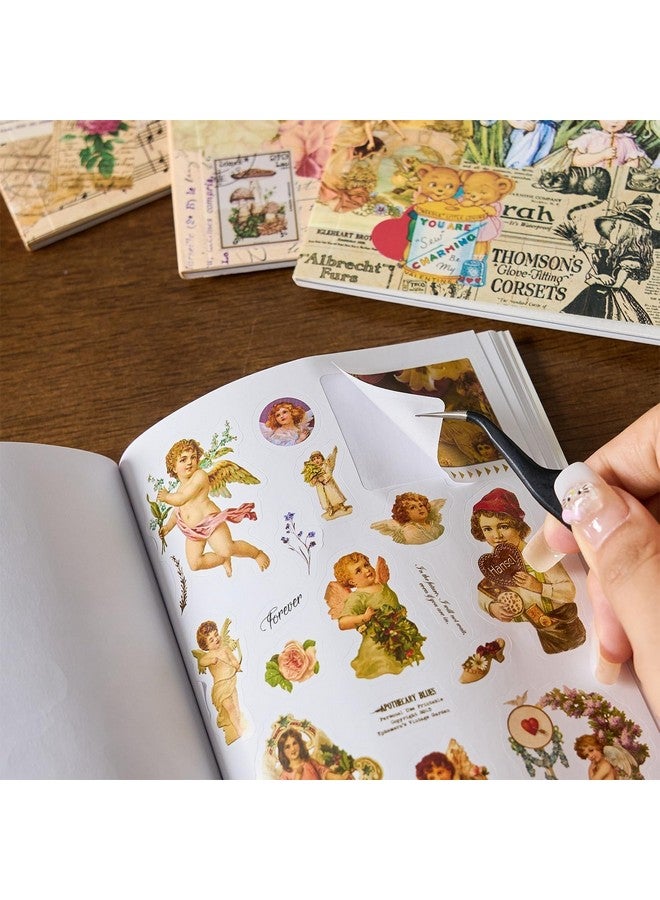 Ngel Vintage Decorative Sticker Book || Paper Cutout & Sticker Book with Paper Sticker || Aesthetic Deco Sticker Book for Scrapbooking & Creative Journaling (Pack of 1) (Fairy Tale Market) - Image 5