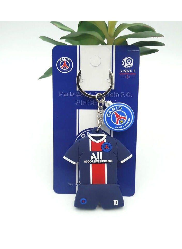 Generic Real Madrid Have Messi Neymar Levan Haaland Jersey Keychain PVC Soft Rubber Keychain Pendant