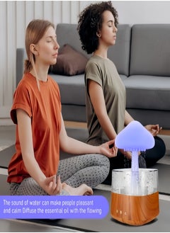 KEVIN Rain Cloud Humidifier Water Drip, Rain Cloud Diffuser, Mushroom Diffuser, Cloud Humidifier Rain Drop for Sleeping  - Image 5