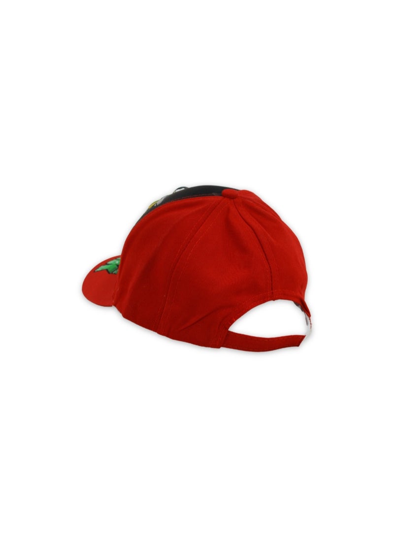 Boys Cap – Red with Hulk Print - Image 2