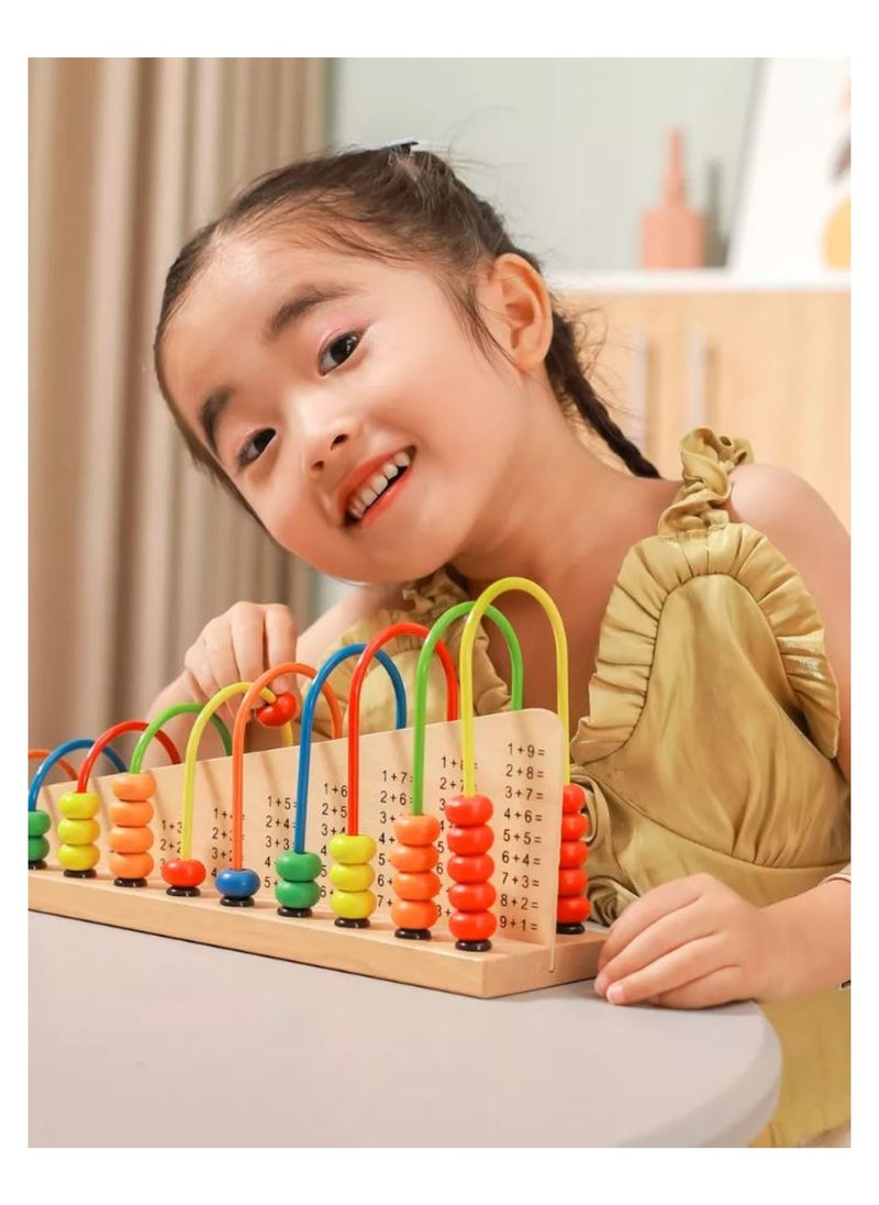 VIGA Wooden Abacus & Math Learning Board – Educational Toy  - Image 2