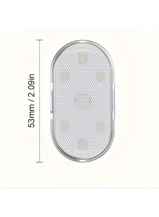 أرجواني 2 قطعة ضوء سيارة محيطي LED فائق السطوع يعمل باللمس وشحن عبر USB - Image 3