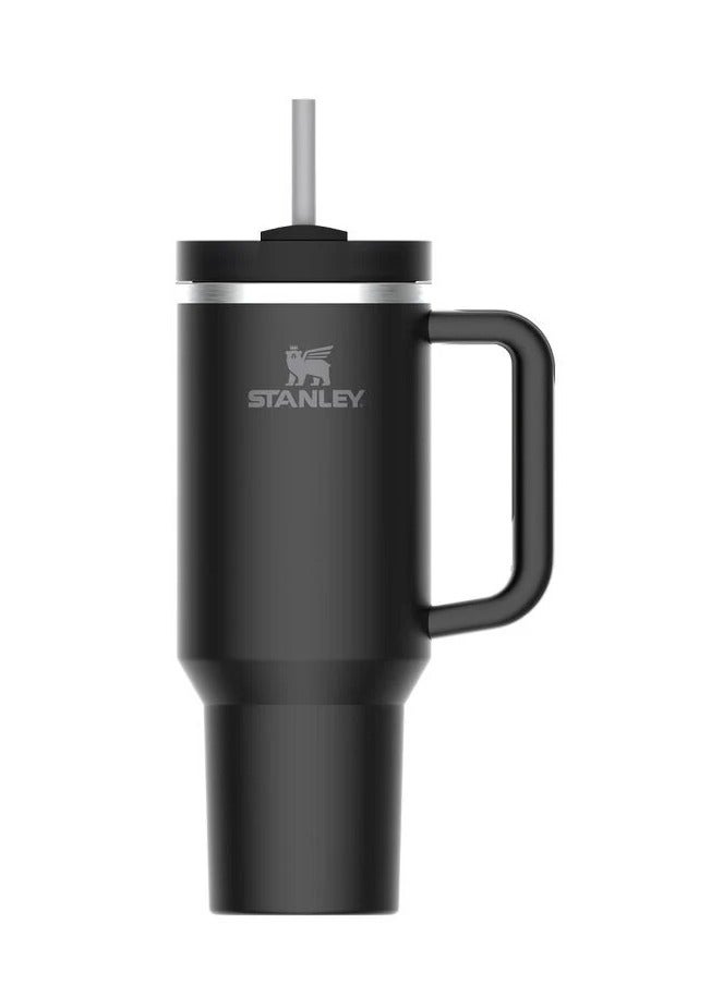 Stanley Quencher H2.0 FlowState 40oz Stainless Steel Vacuum Insulated Tumbler – Black Travel Mug with Leakproof Lid & Reusable Straw – Double-Wall Thermal Design Keeps Drinks Cold 24H & Hot 7H – Durable, Sweat-Proof, Eco-Friendly Cup for Work, Gym, Travel  - Image 2