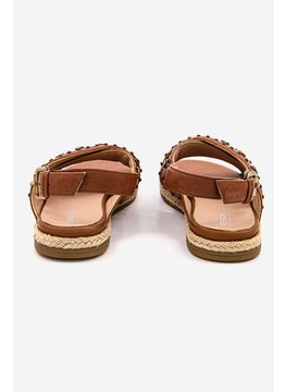 GEOX Women Kolleen Adjustable Sandals, Brown  - Image 2
