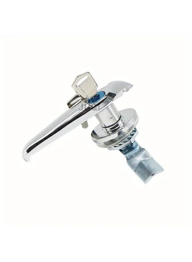 MS308 3 Slivery Aluminum Alloy Handle Electric Cabinet Switch Distribution Box Lock Connecting Rod Safety Key Lock - Image 5