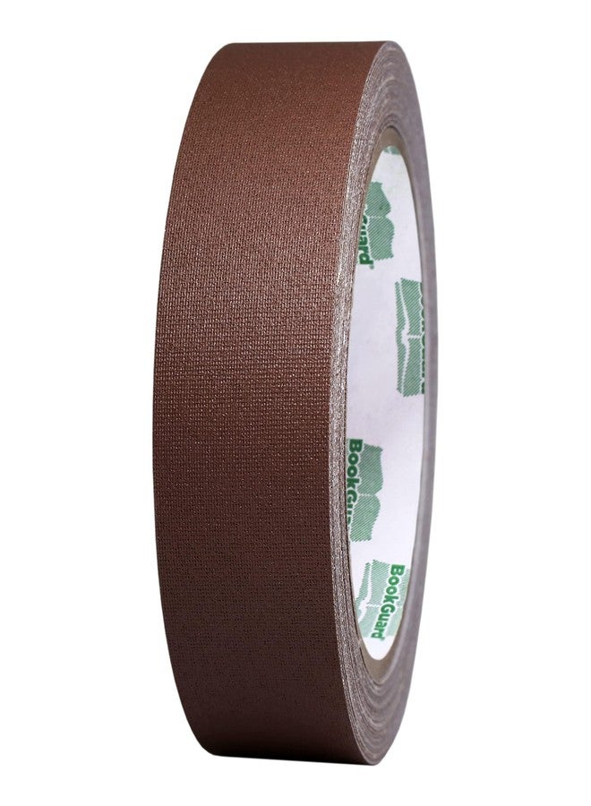 BookGuard 1 inch Premium Bookbinding Repair Cloth Tape, 15 Yards per Roll, Brown - Image 1