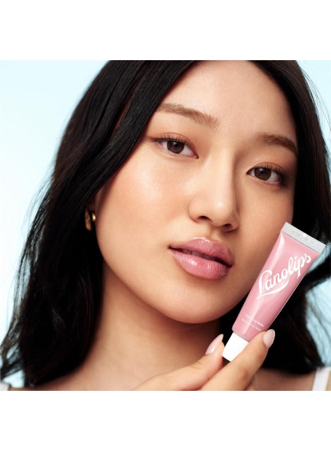 Lanolips Tinted Lip Balm - Enriched with Lanolin Oil for Shine & Hydration - Hydrating Tinted Lip Gloss Tube - Rose (12.5g / 0.44oz) - Image 5
