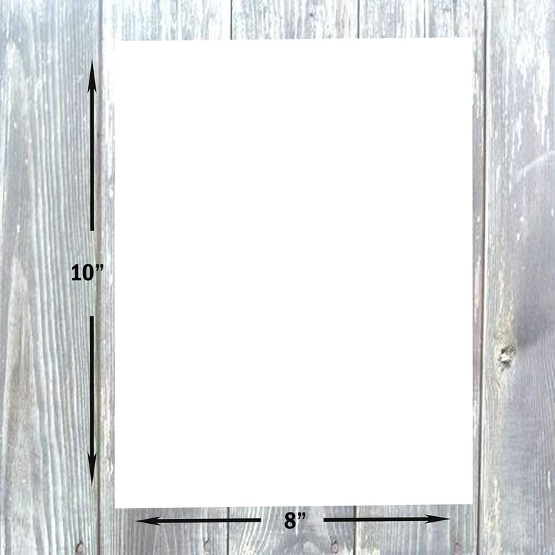 Hamilco White Cardstock Thick Paper - 8 x 10" Blank Heavy Weight 100 lb Cover Card Stock - 100 Pack (Bright) - Image 2