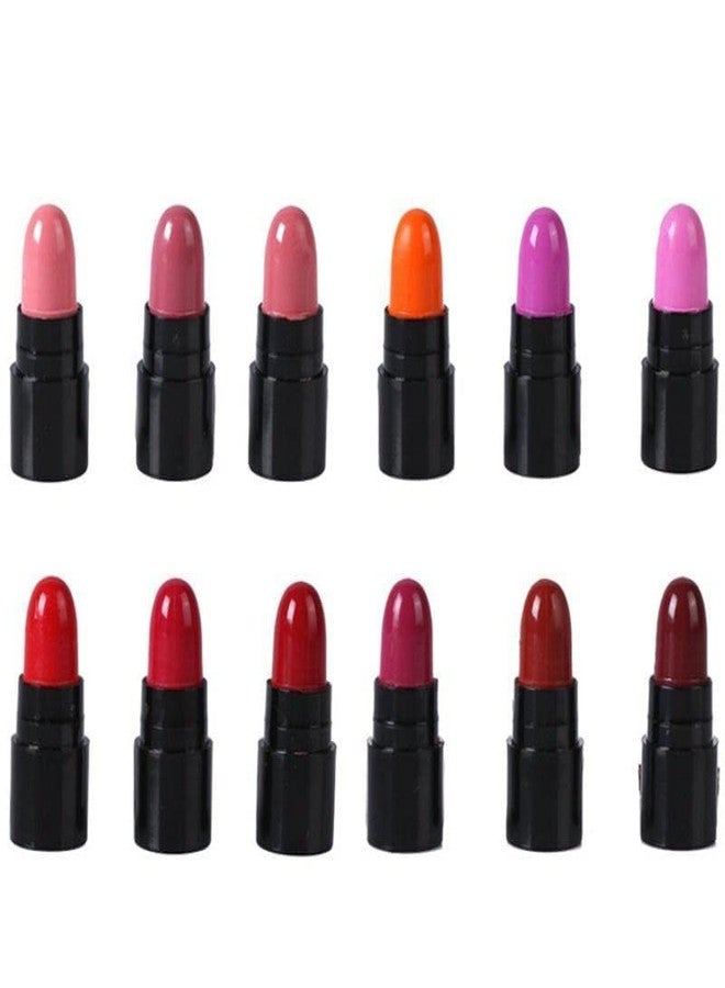 VBA 12Pcs Capsule Pills Lipstick Mini Cute Lipstick Travel Set Waterproof Lip Color Lips Makeup Women/Girl - Image 1