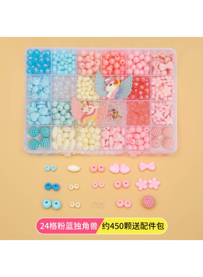 Manufacturers Children Beaded Educational Toys Wear Beads Handmade Material Bag Girl Diy Bracelet Necklace 