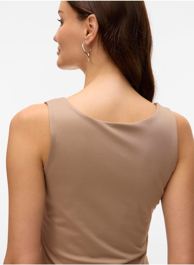 VERO MODA - Reversible Neck Detail Top - Image 1