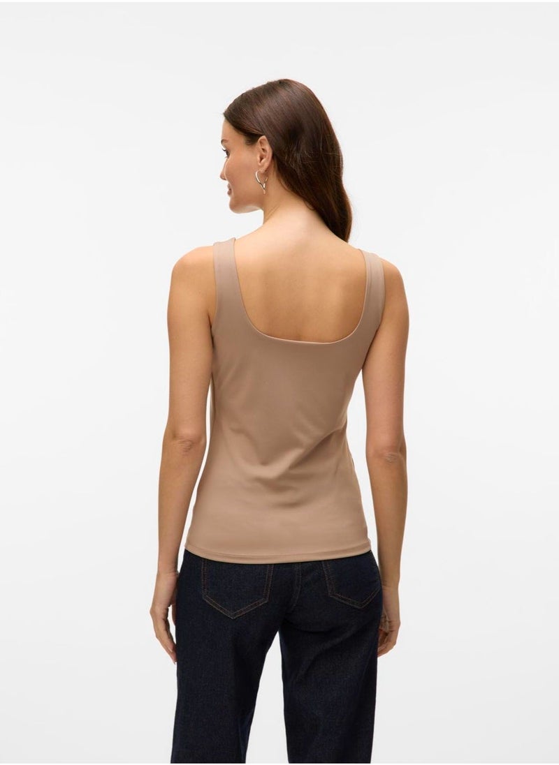 VERO MODA - Reversible Neck Detail Top - Image 1