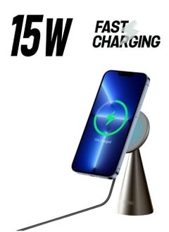 3in1 Magsafe Compatible 15W Desktop Wireless Charger Car Charger Phone Holder Iphone Charger
