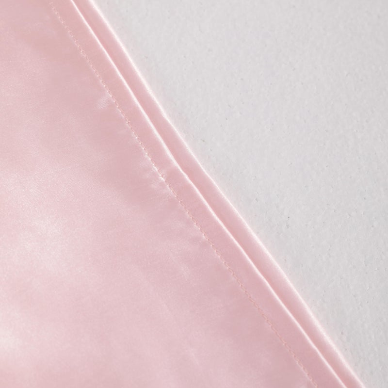 NTBAY Satin Body Pillowcase for Hair and Skin  Luxurious and Silky Pillow case with Envelope Closure  20x54 Inches  Light Pink - Image 4