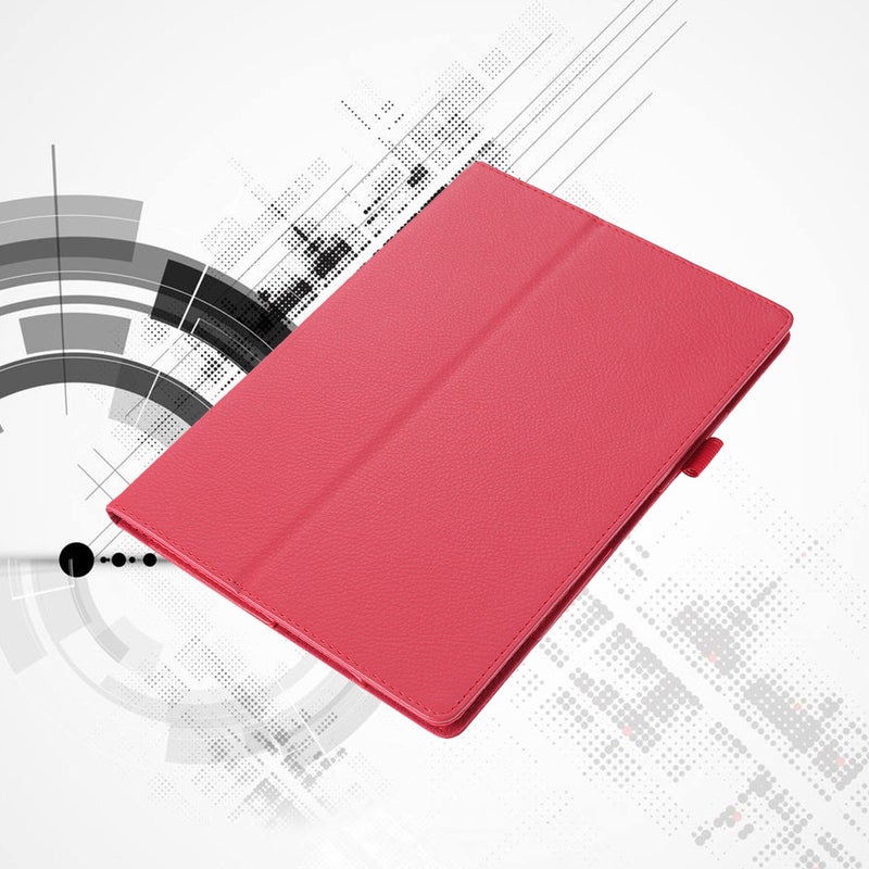 2pcs Texture Tablet PC Case Full Coverage Protective Cover with Holder for Tab 4 -X704F/N - Image 1