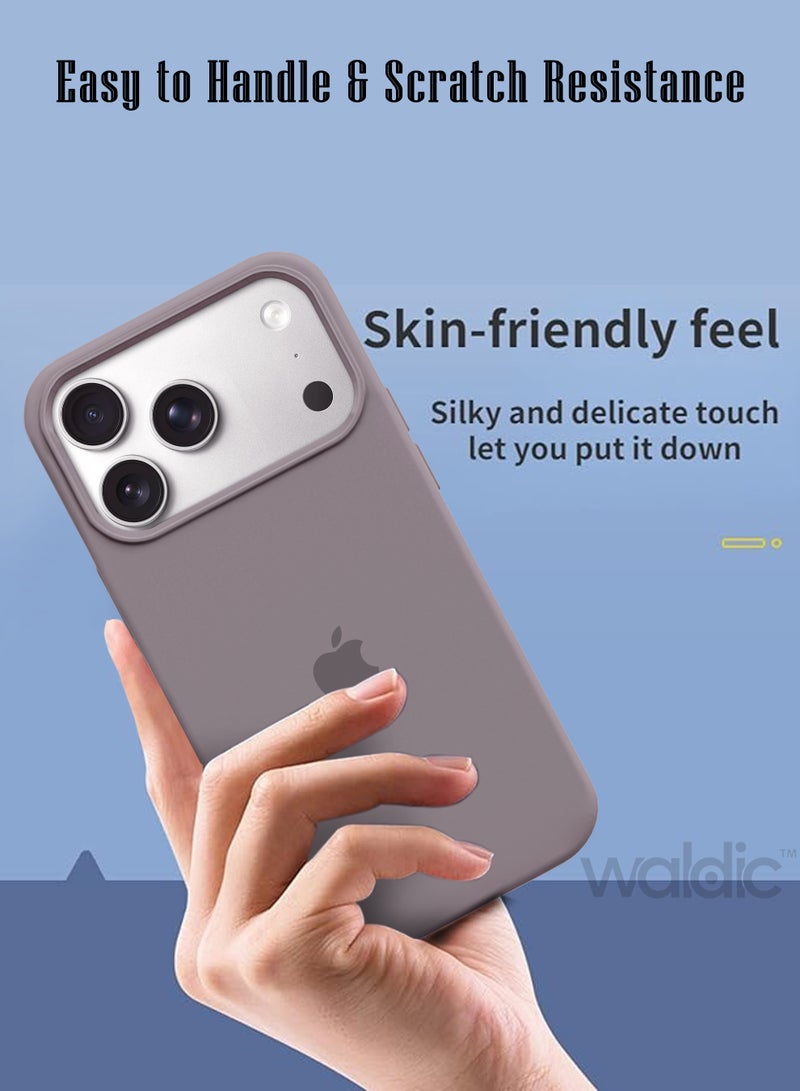 ولديك جراب فاخر لهاتف Apple iPhone 17 Pro Max | غطاء سيليكون فاخر مصمم خصيصًا لهاتف Apple iPhone 17 Pro Max | جراب Apple iPhone 17 Pro Max مع حماية من الكاميرا والسقوط، جراب خلفي رفيع واقٍ لهاتف Apple iPhone 17 Pro Max - وردي رملي - Image 4
