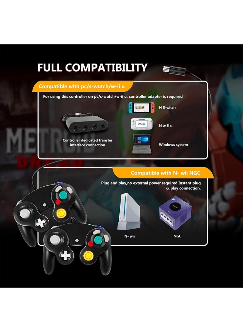 Gamecube Controller Wireless Switch Controller Bluetooth Game Controller Joystick Gamepad 2PCS  - Image 3