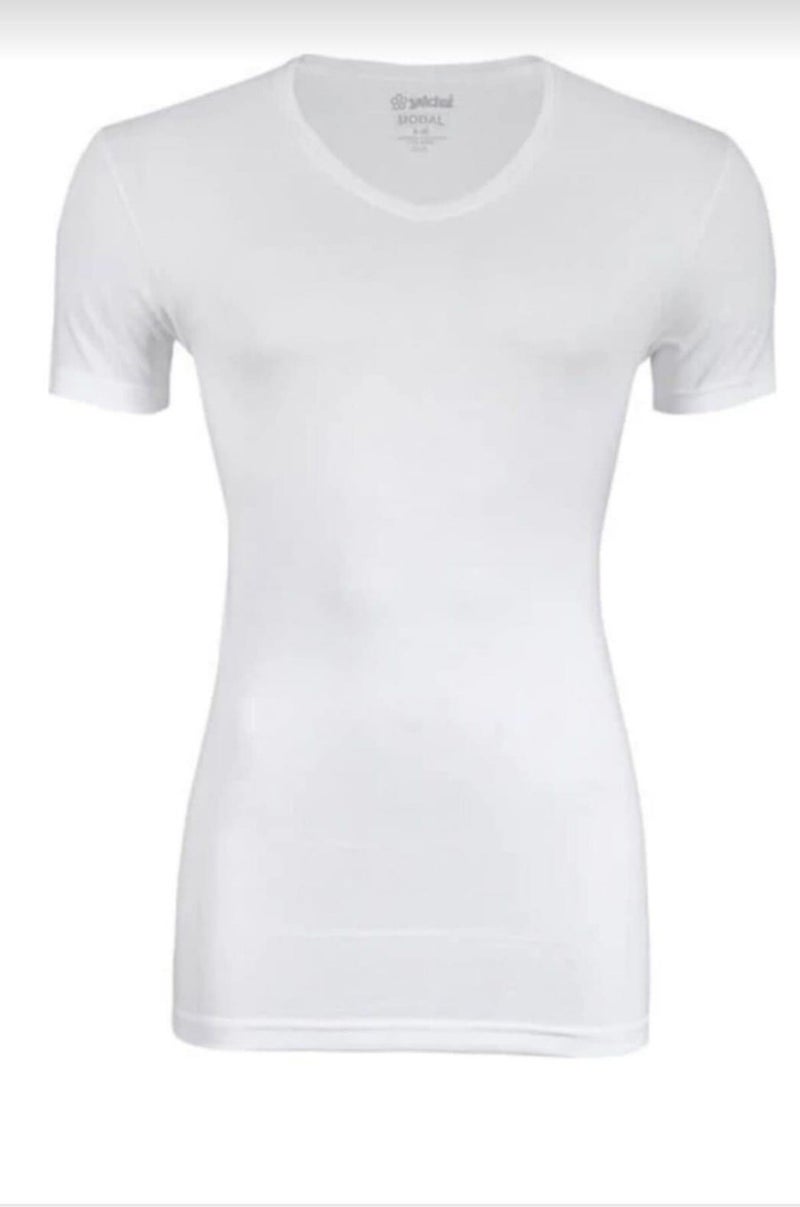 Yıldız Yildiz 480 Men's Bamboo V Neck Short Sleeve Undershirt 10 Pieces  - Image 2