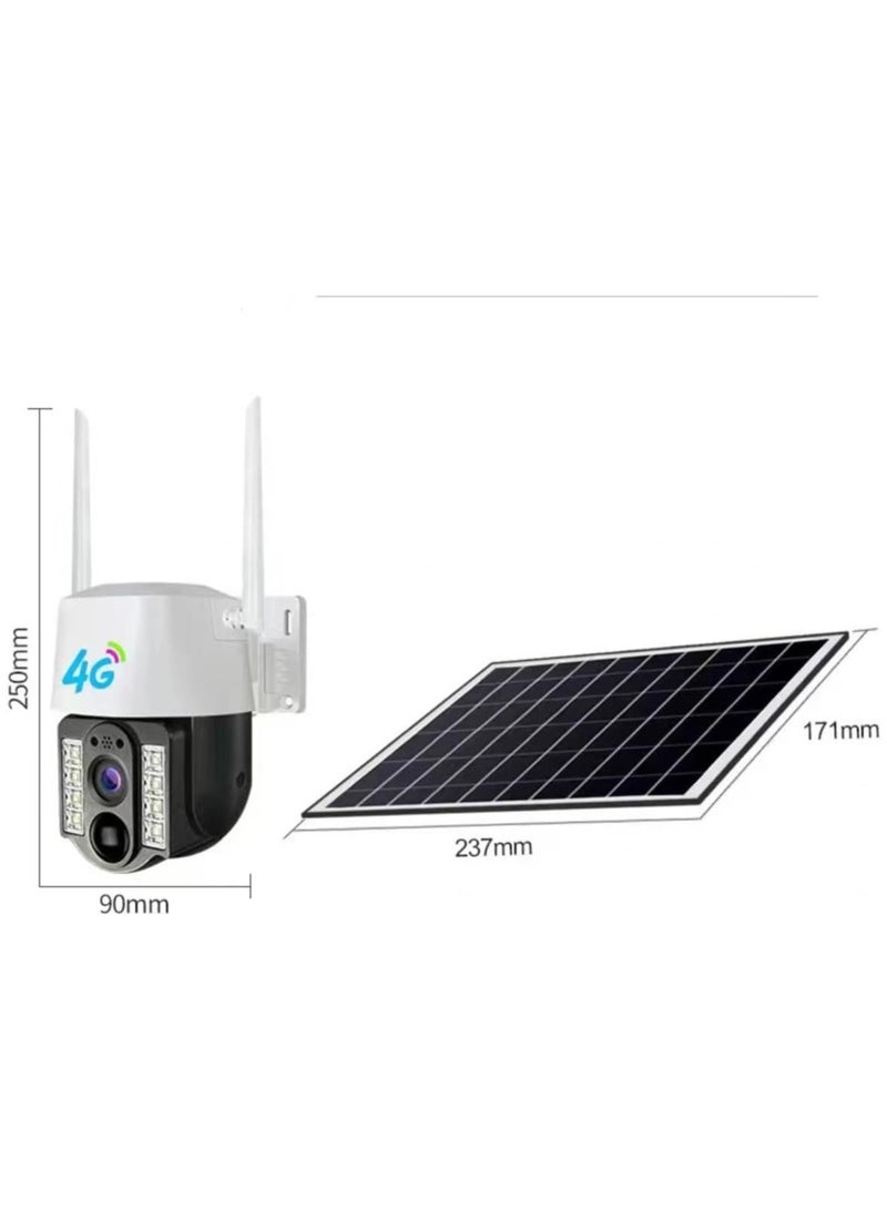 JAJEEK Wireless 4G Solar Security Camera | Outdoor HD Battery Powered CCTV with Motion Detection, AI Human Recognition, Spotlight Siren Alarm, Color Night Vision & Waterproof Design - Image 3
