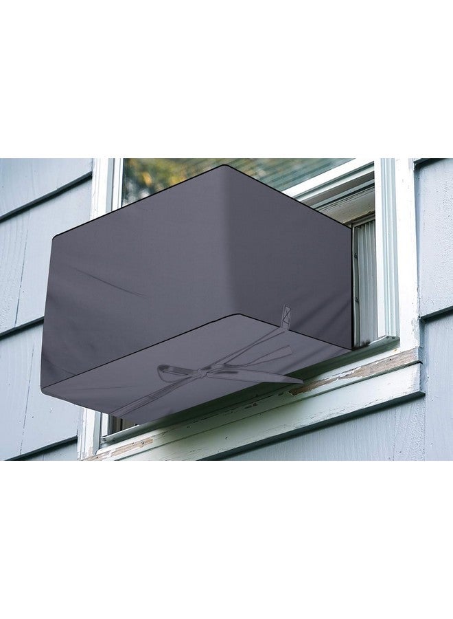 The Furnishing Tree window ac cover suitable for LG 1.5 Ton LWA18CPXA.ANLG, Grey Color Elastic fit Cover for front and rear Of Window Ac - Image 3