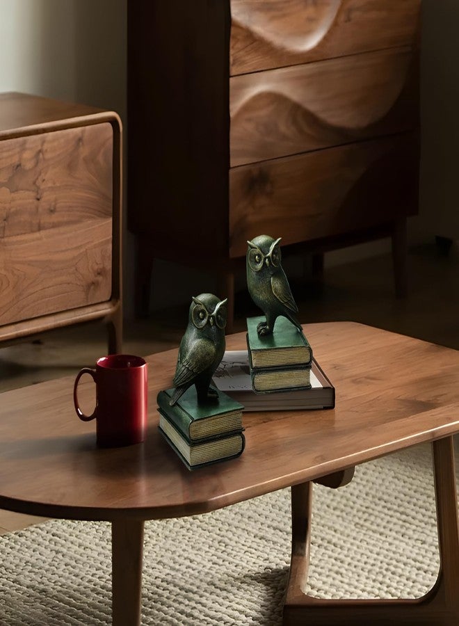 Dosker Book Ends for Shelves,Owl Decorative Bookends,Cute Animal Book Holders for Kids Rooms,Offices and Bedrooms(Retro Bronze) - Image 5