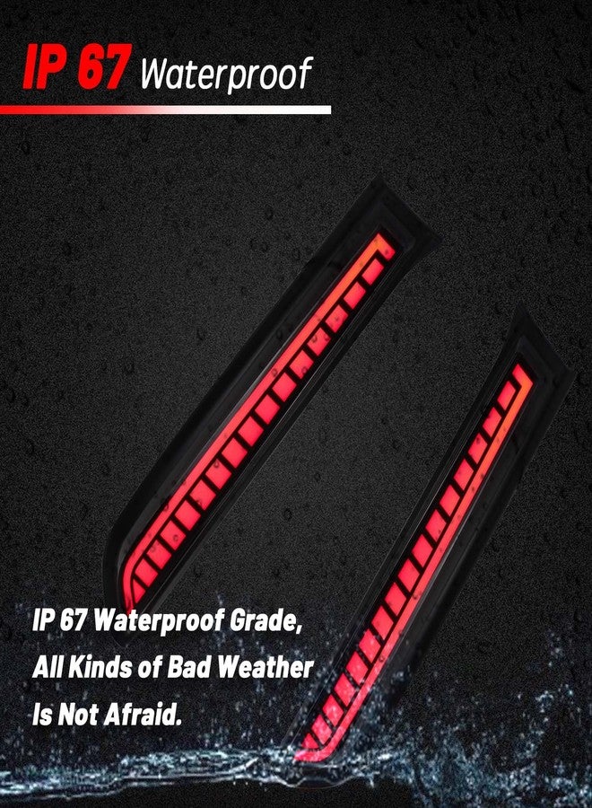 PGTOPONE Smoked LED Rear Trunk Pillar Tail Light Column Replacement Compatible with Toyota 4Runner 2014-2024,Functuon as Brake Turn Signal Light Plug and Play - Image 4