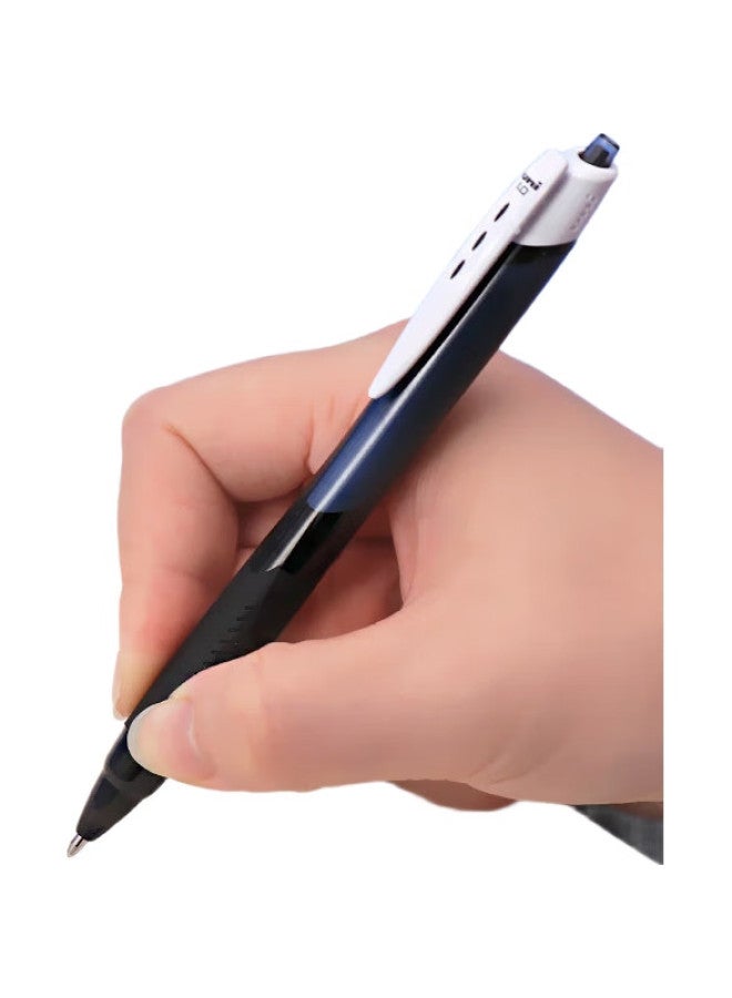 Uni قلم حبر جاف قابل للسحب من سلسلة يوني جيت ستريم Sxn-150، كتابة سلسة، قلم مكتبي للطلاب، 1.0 مم، أسود، حبر أسود، قطعة واحدة - Image 3