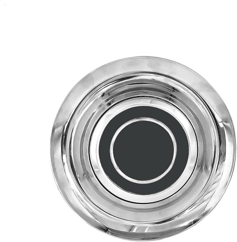 غطية مركز العجلة العائمة من الأبيض ABS الفضي مع شعار لتويوتا 18.2 سم 6.85 سم - Image 1