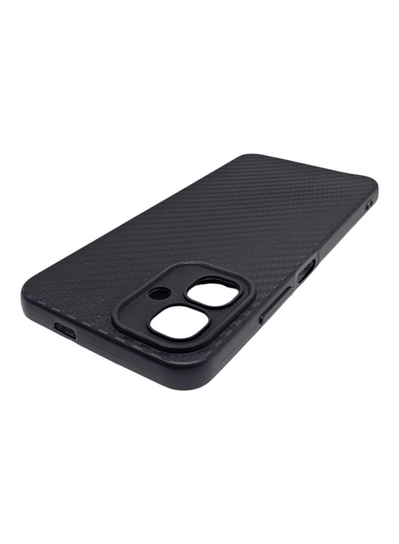 Carbon Fiber Back Cover For Infinix Smart 10 - Black - Image 3