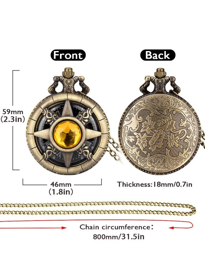 KUYING New Retro Flip Pendant Commemorative Watch 