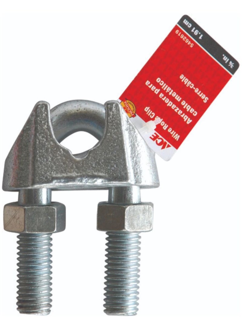ACE Wire Rope Clip Silver 1.91cm