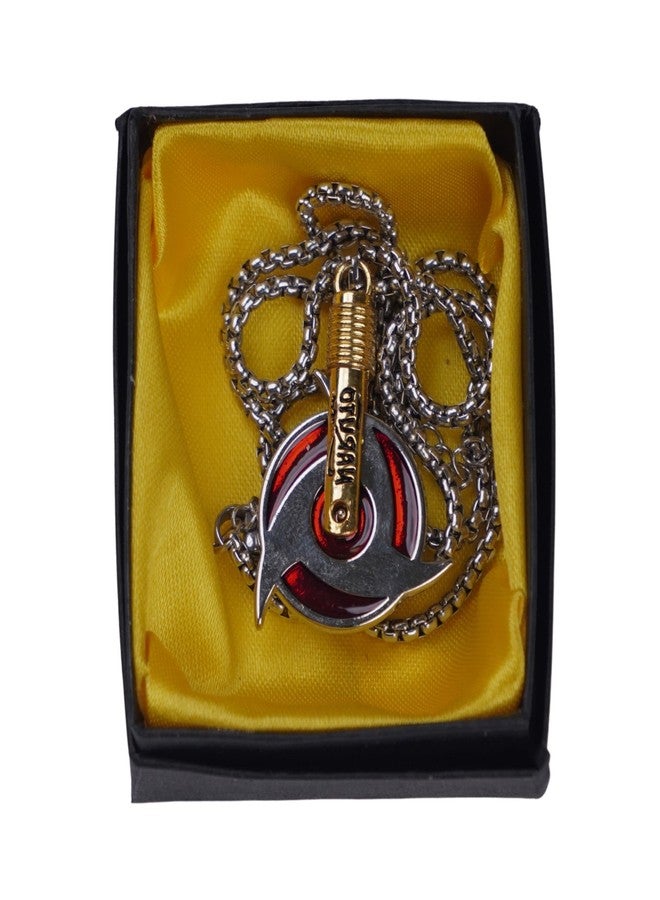 Offo Itachi Uchiha Sharingan Necklace, Premium Naruto Anime Metal Alloy Pendant with Chain for Boys, Girls, Teens & Men, Cosplay Jewelry Gift-Ready Collectible - Image 4