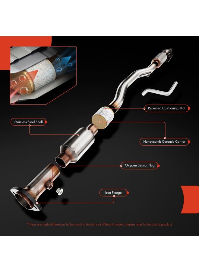 A-Premium Catalytic Converter Kit Direct-Fit Compatible with Toyota Corolla 2014-2019, 1.8L, E.P.A. Compliant, Replace# EC41214 - Image 4