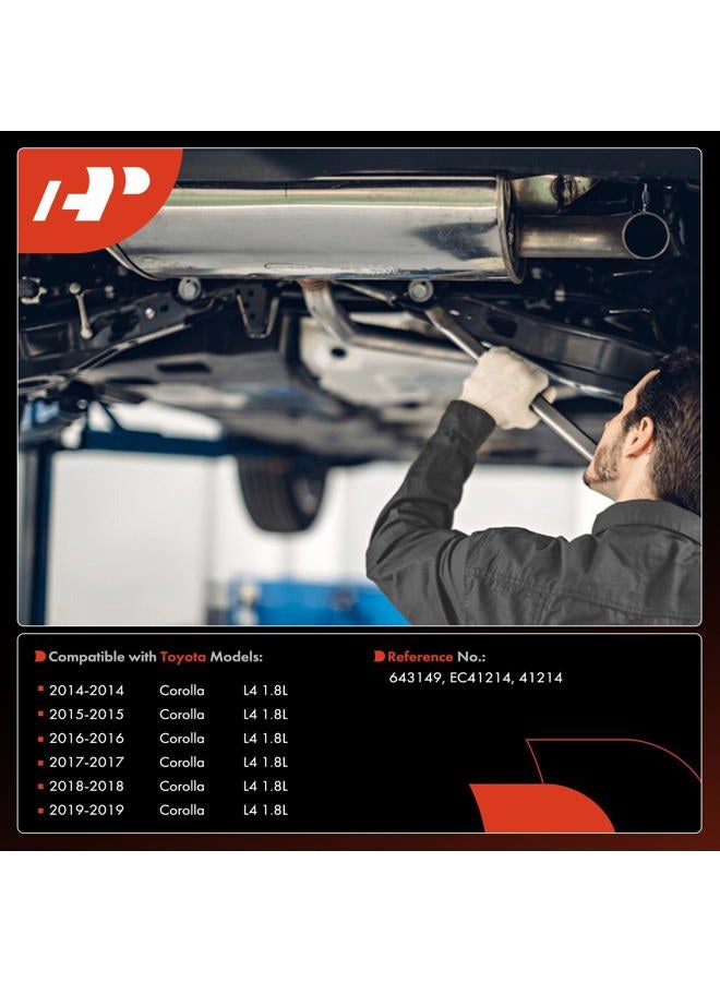 A-Premium Catalytic Converter Kit Direct-Fit Compatible with Toyota Corolla 2014-2019, 1.8L, E.P.A. Compliant, Replace# EC41214 - Image 2