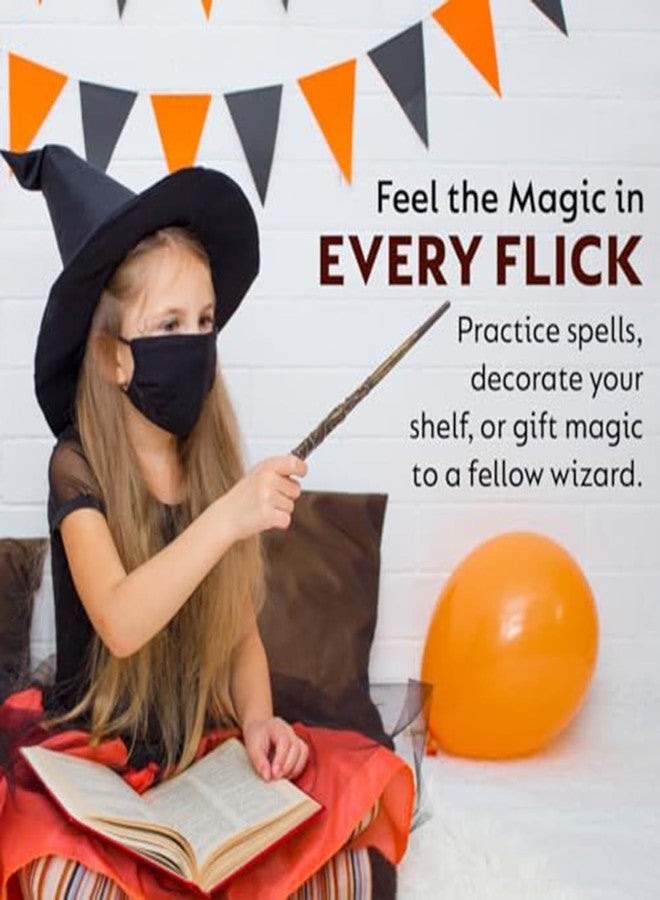 Buildcon 2 PCS Magic Stick Set for Cosplay and Role-Playing Games, Wizard Theme Party Accessories for Fantasy Events and Stage Performances, White and Black Prop Wands Collection - Image 5