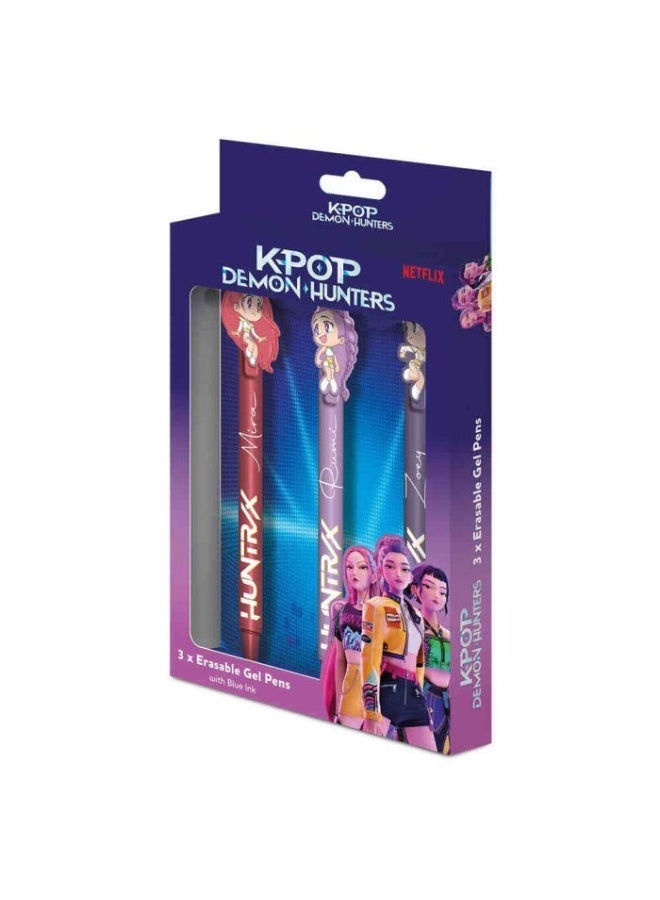 Pyramid KPop Demon Hunters: pack of 3 Erasable pens - Image 1